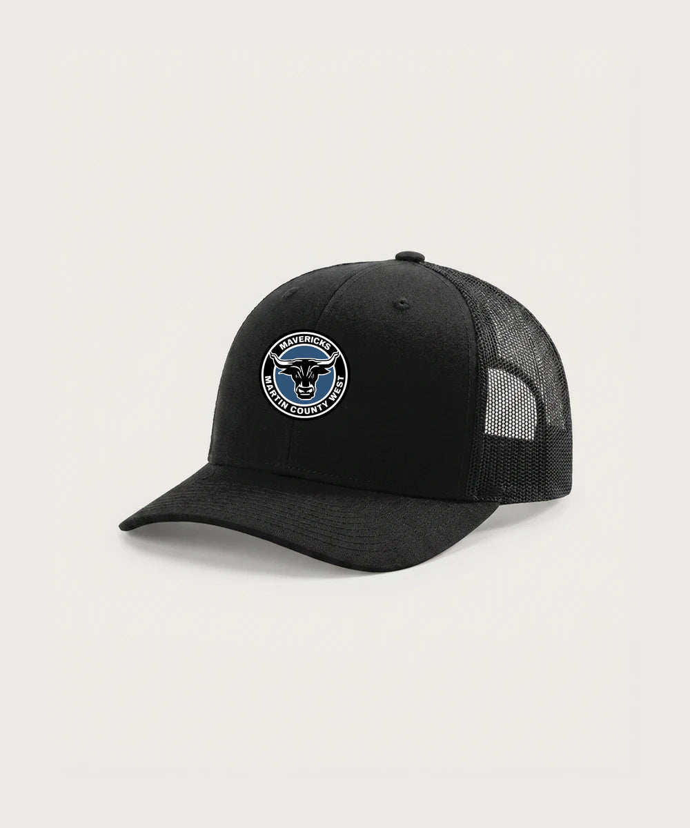 Martin County West High School Football (Boys) - Black Hat - Full Front