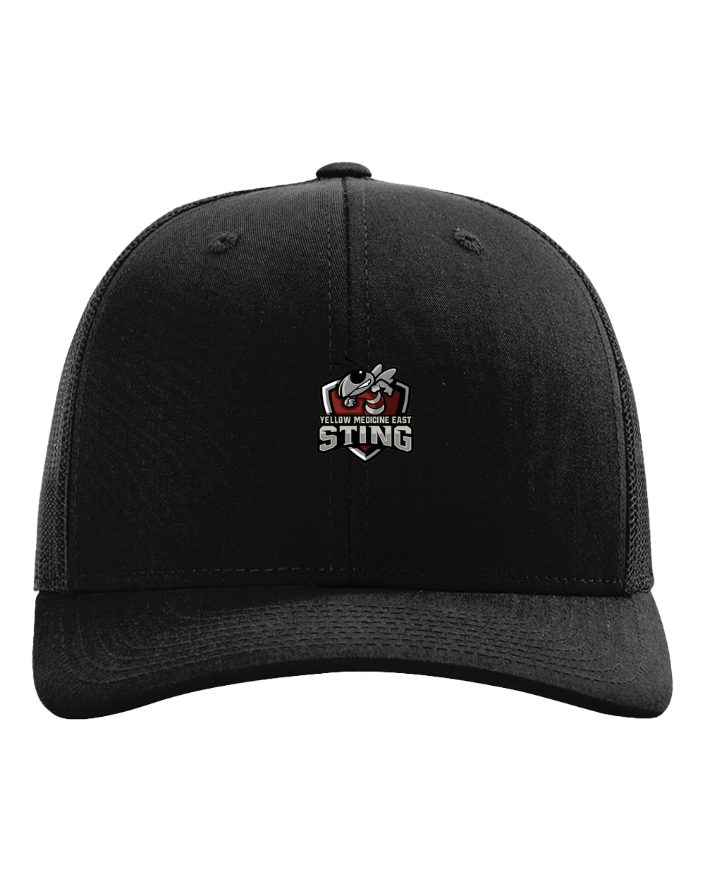 Yellow Medicine East Athletics - Black Hat - Full Front