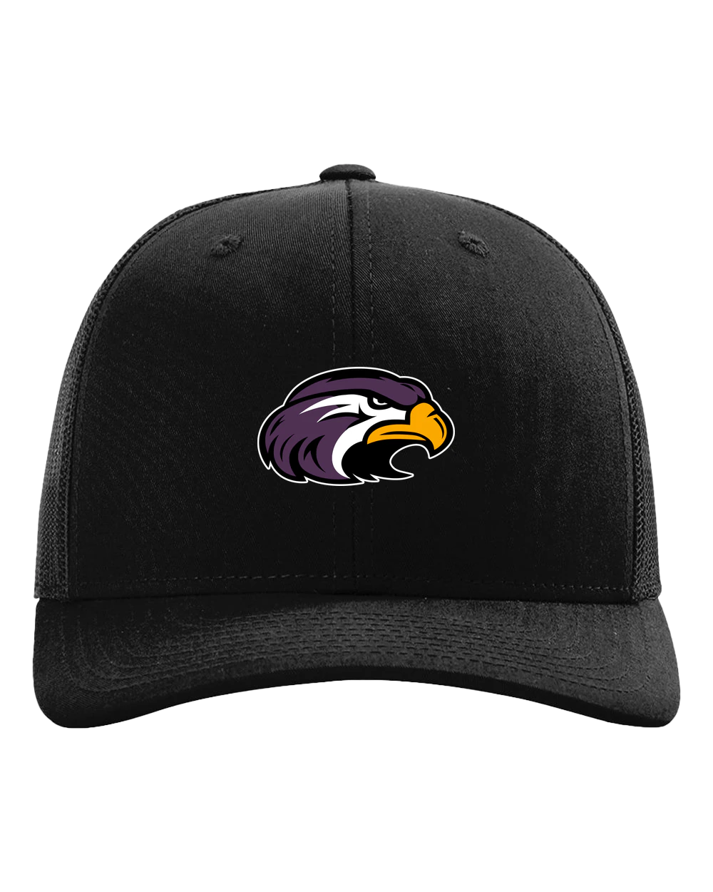 Montevideo Baseball - Black Hat - Full Front