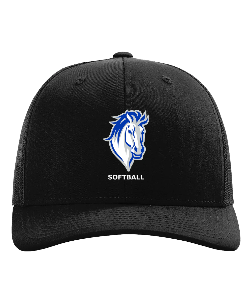 Mora Softball - Black Hat - Full Front