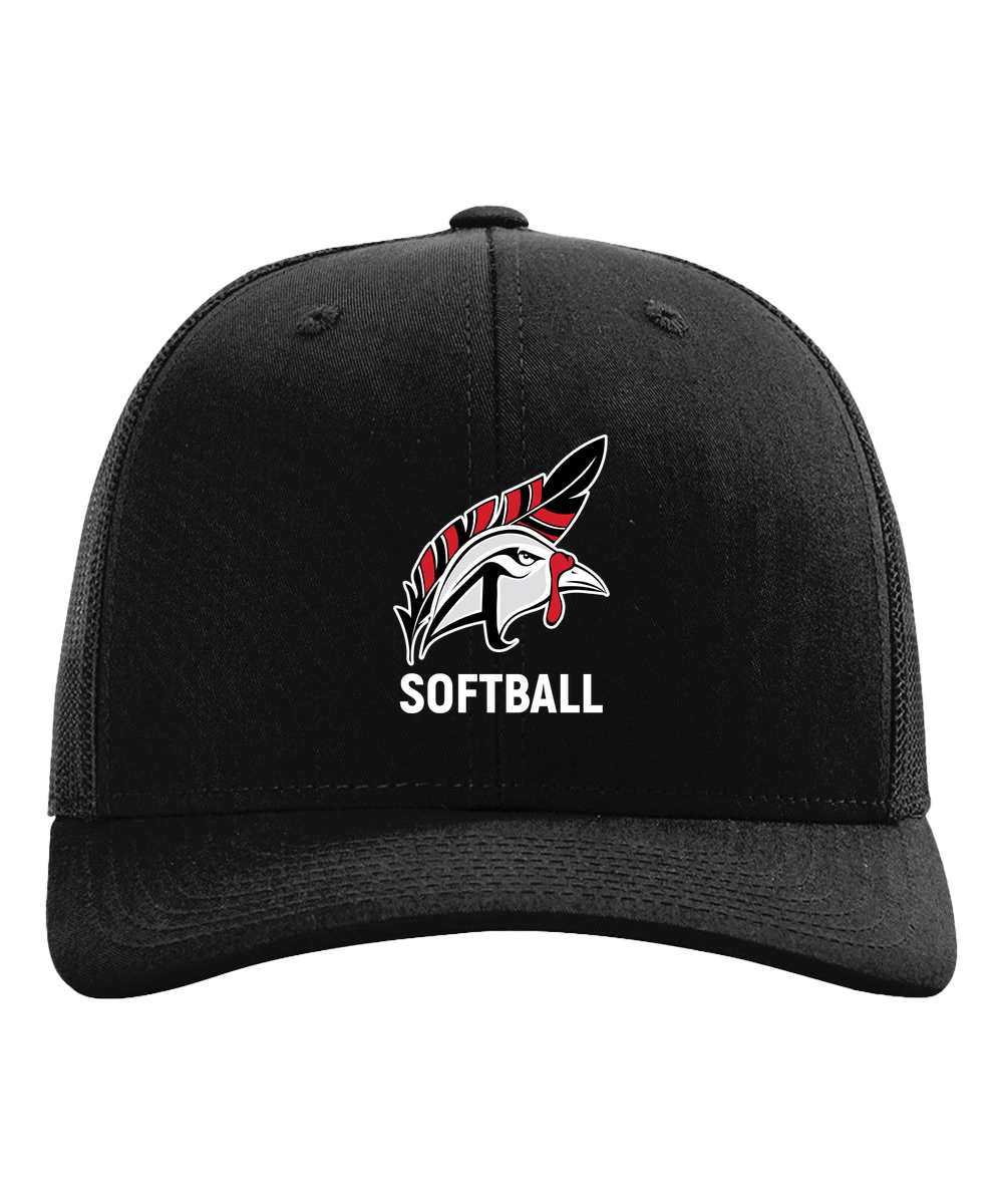 Aitkin Softball - Black Hat - Full Front