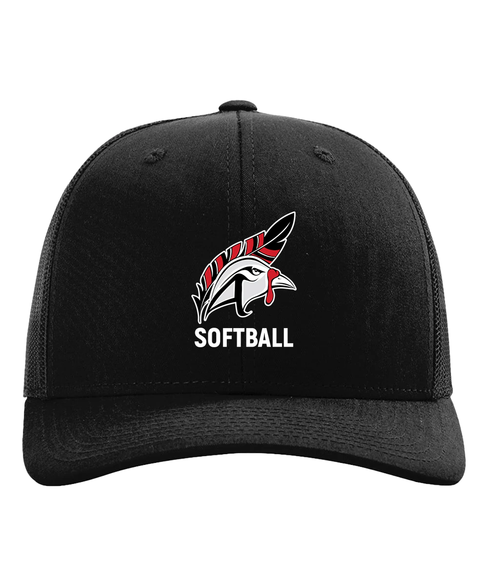 Aitkin Softball - Black Hat - Full Front