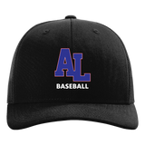 Albert Lea Baseball - Black Hat - Full Front