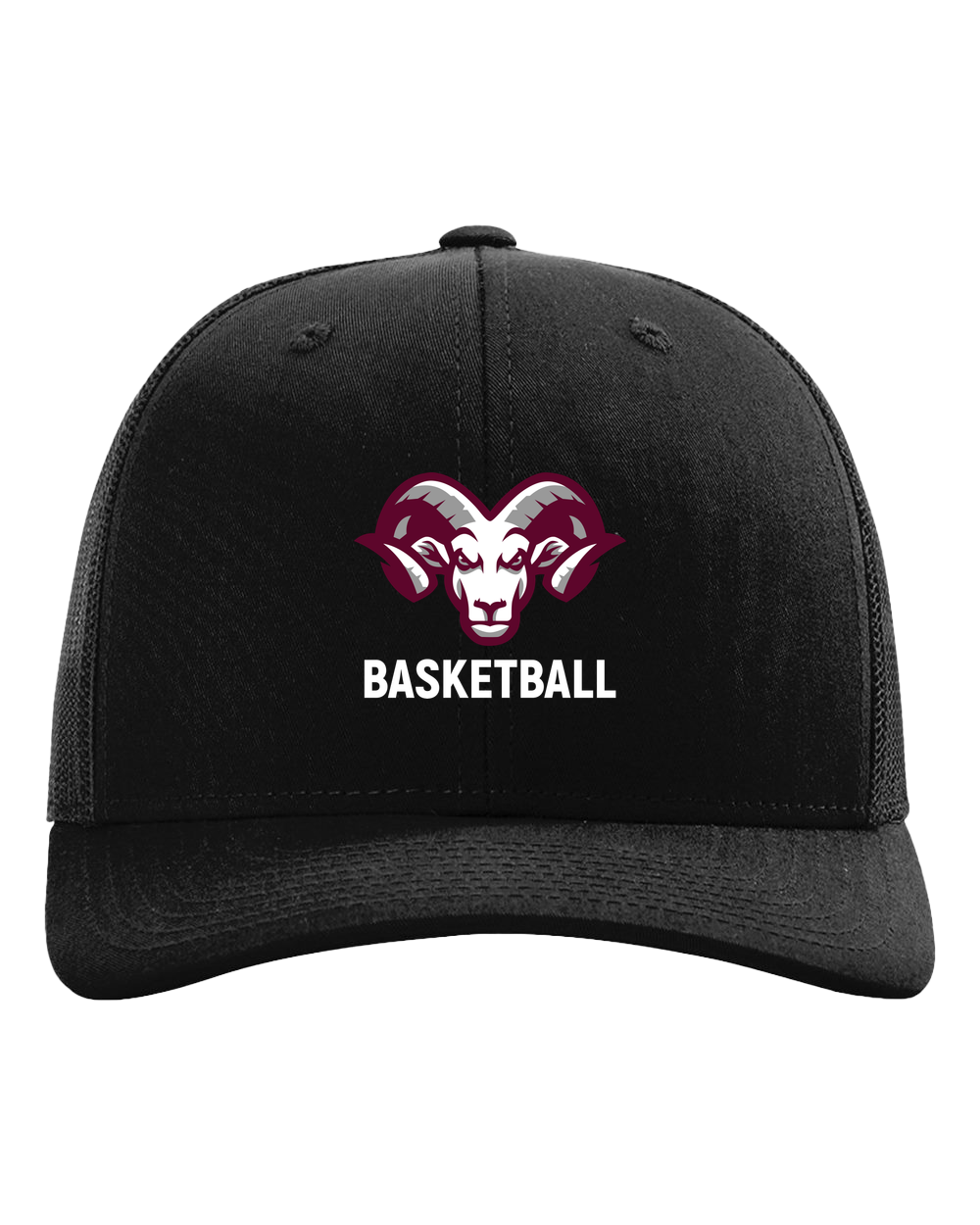 Riverview Basketball - Black Hat - Full Front
