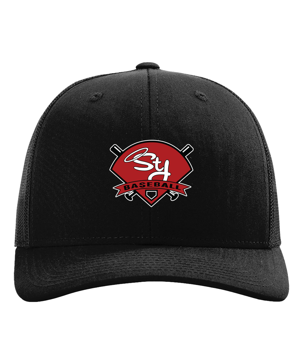 St. James Baseball - Black Hat - Full Front