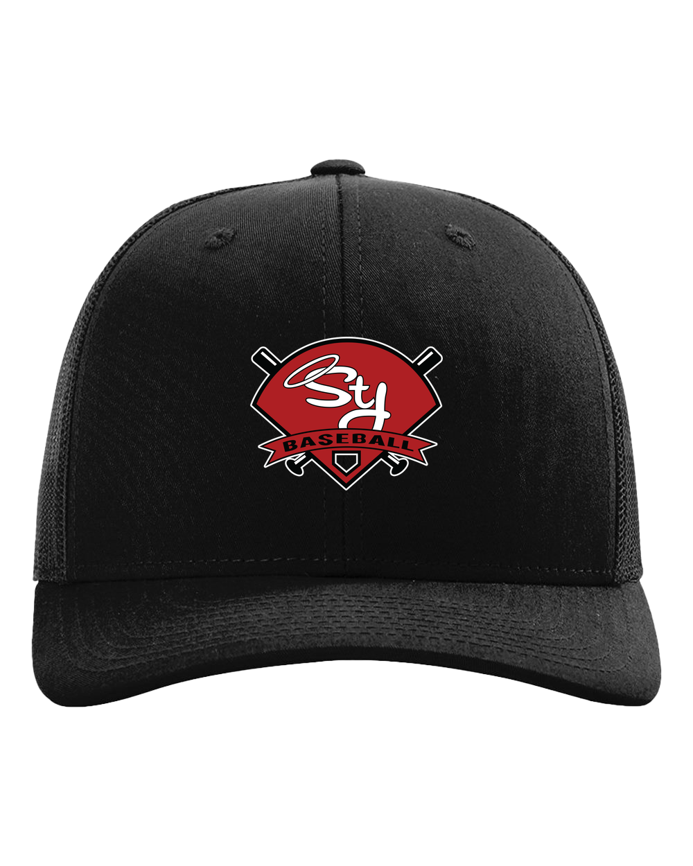 St. James Baseball - Black Hat - Full Front