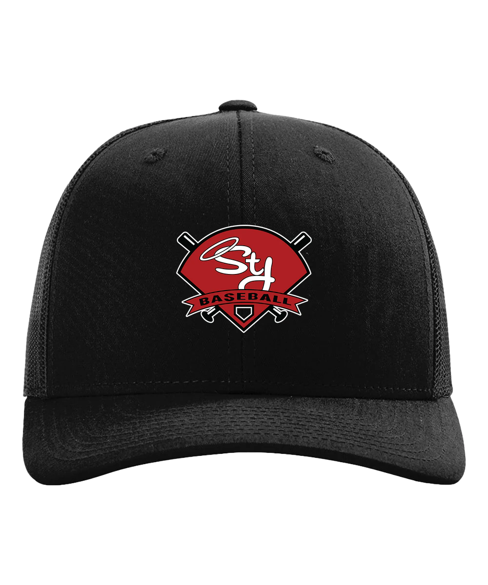 St. James Baseball - Black Hat - Full Front