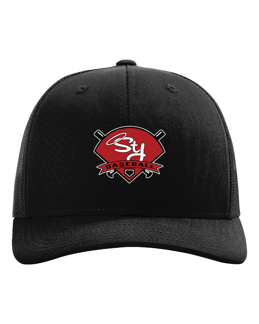 St. James Baseball - Black Hat - Full Front