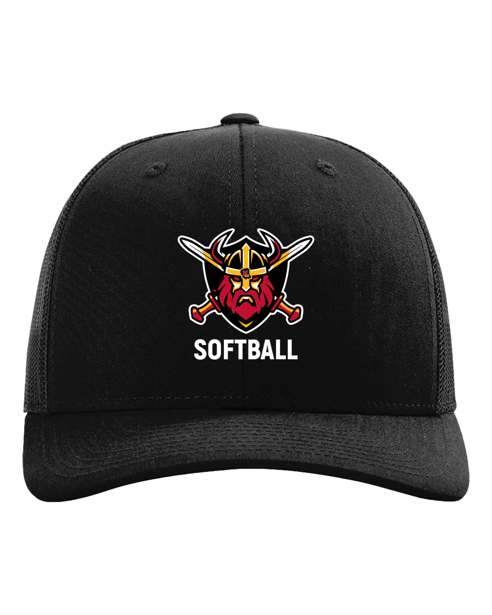 Mille Lacs Softball - Black Hat - Full Front