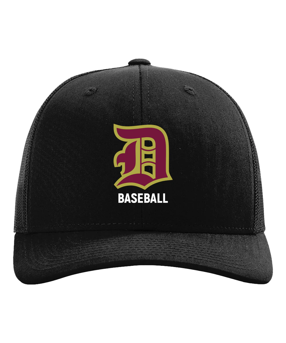 Denfeld Baseball - Black Hat - Full Front