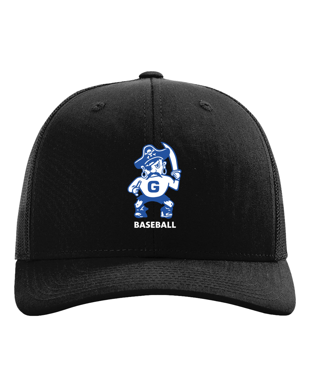 Galena Baseball - Black Hat - Full Front