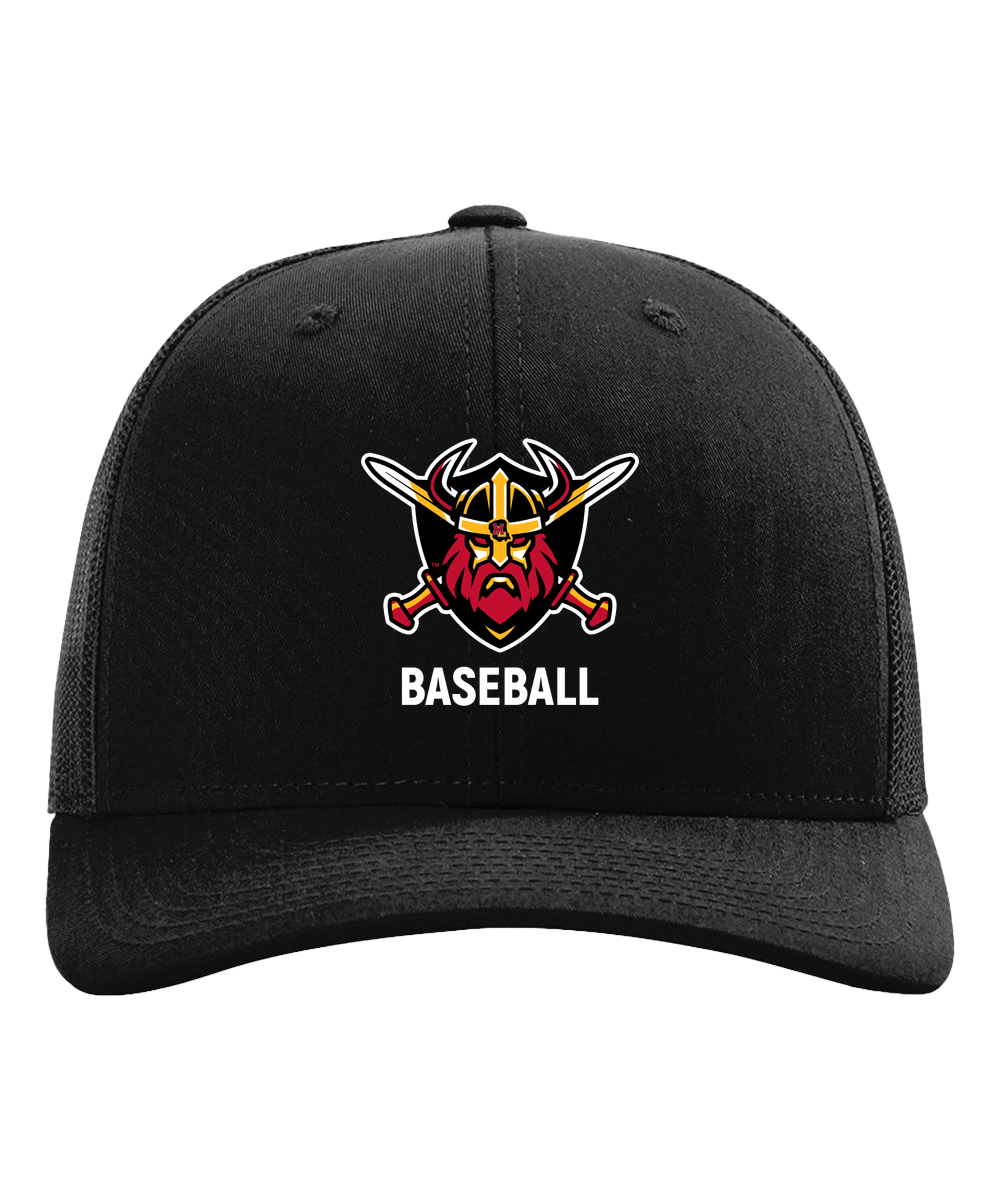 Mille Lacs Baseball - Black Hat - Full Front