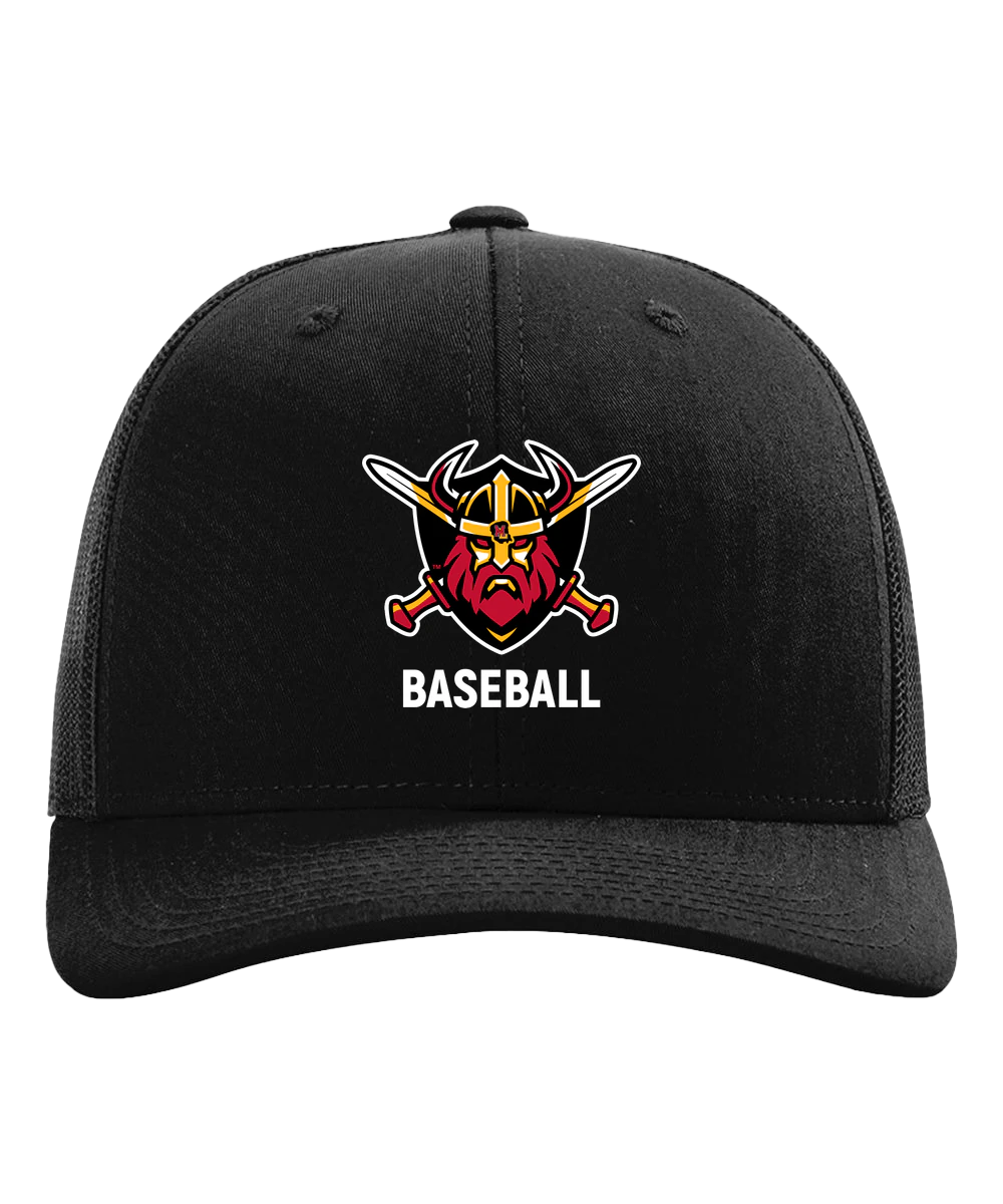 Mille Lacs Baseball - Black Hat - Full Front