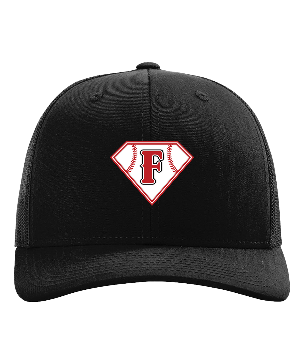 Fairmont Baseball - Black Hat - Full Front