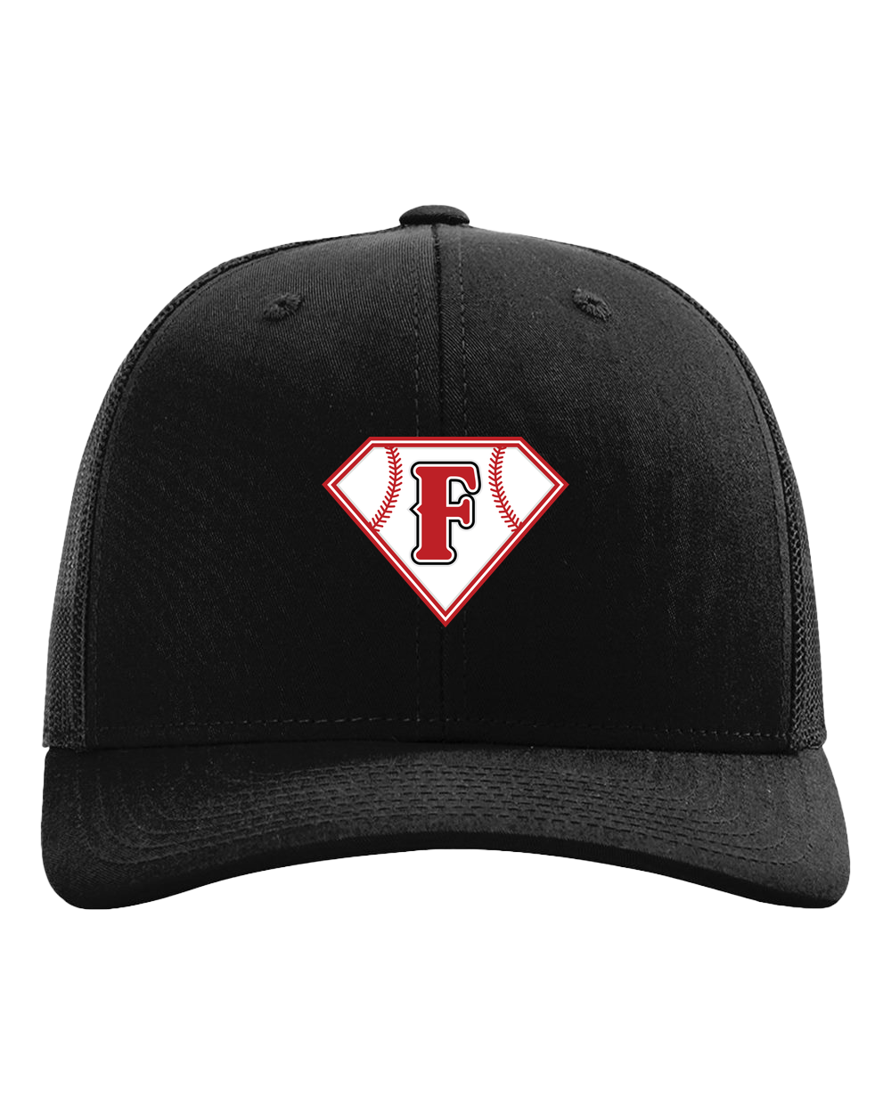 Fairmont Baseball - Black Hat - Full Front