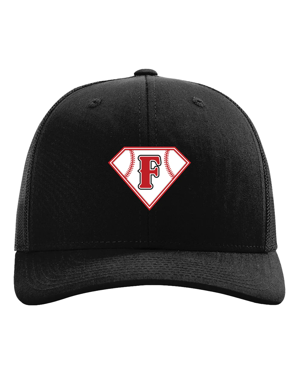 Fairmont Baseball - Black Hat - Full Front
