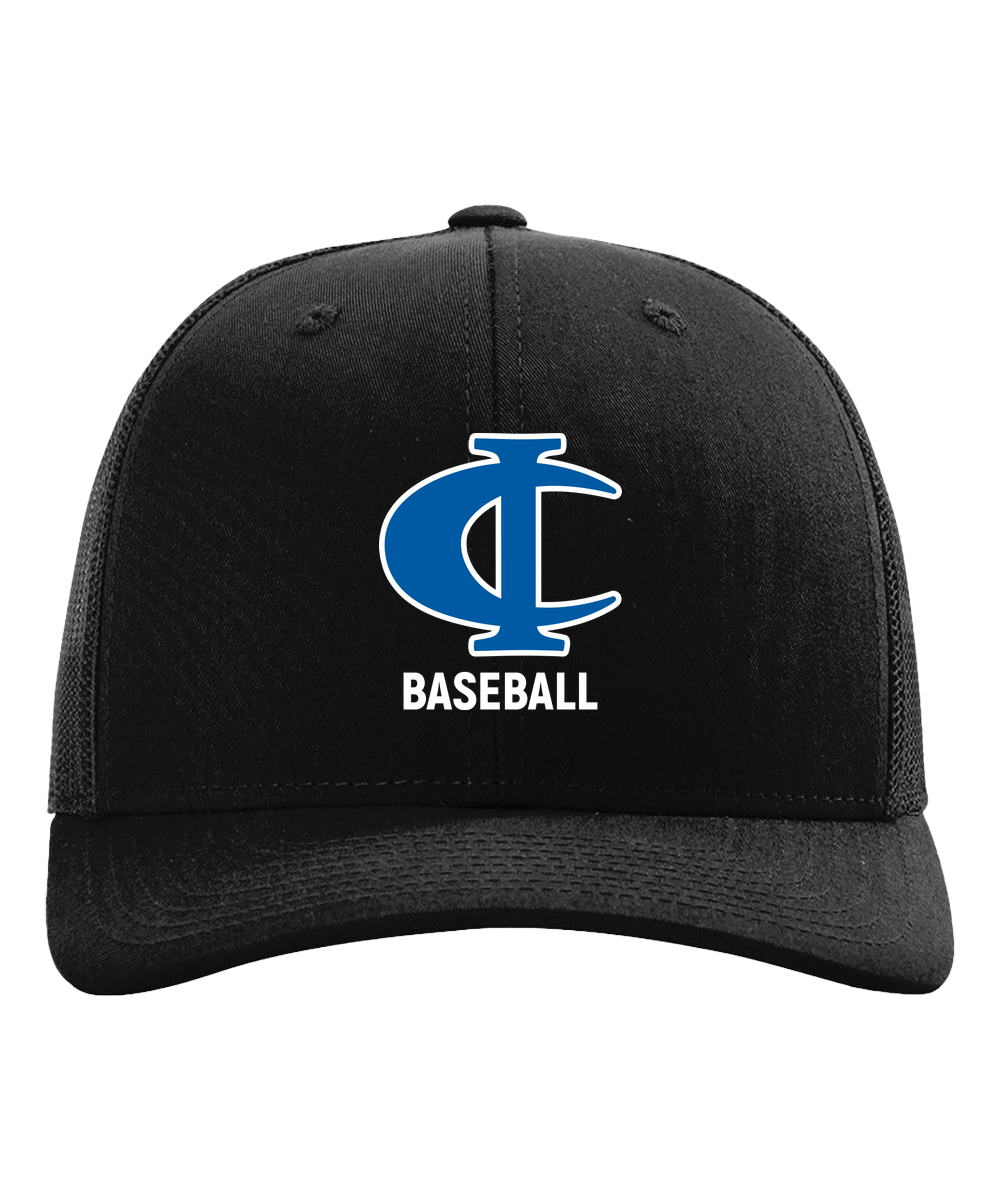 Cambridge Isanti Baseball - Black Hat - Full Front