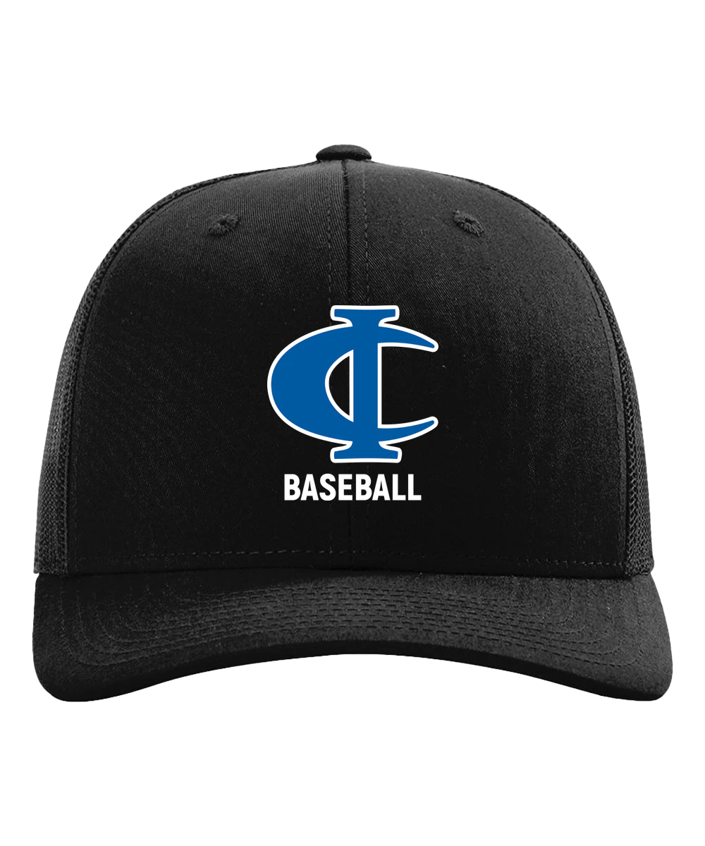 Cambridge Isanti Baseball - Black Hat - Full Front
