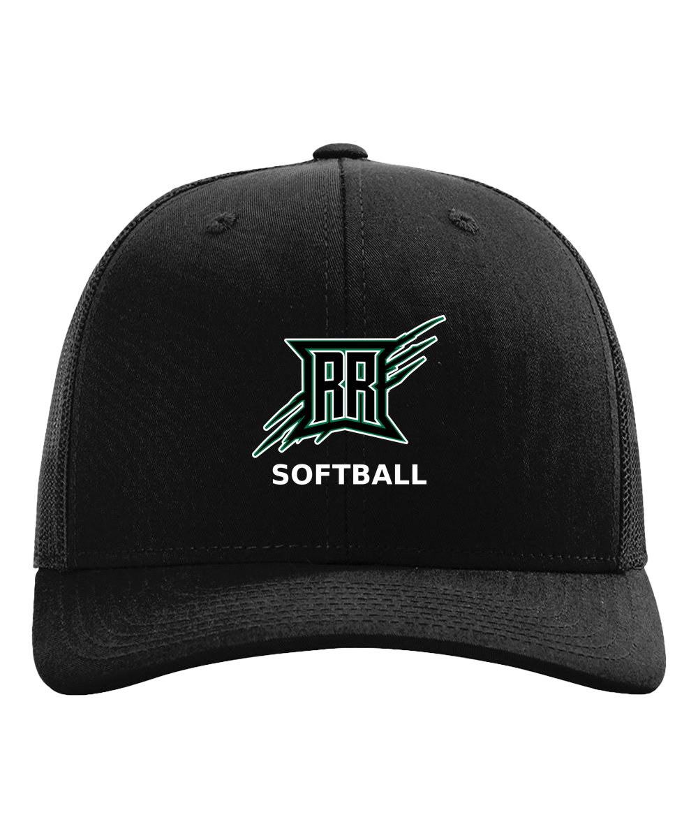 Rock Ridge Softball - Black Hat - Full Front