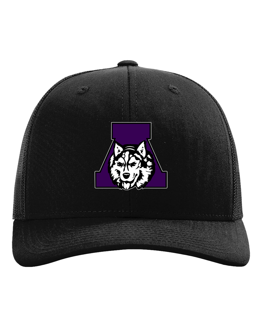 Albany Baseball and Softball - Black Hat - Full Front