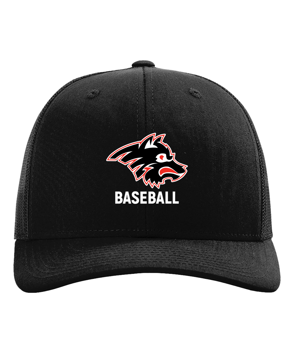Milaca Baseball - Black Hat - Full Front