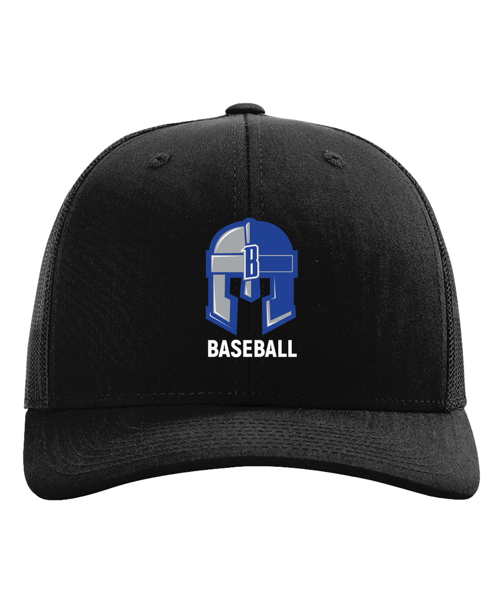 Brainerd Baseball - Black Hat - Full Front