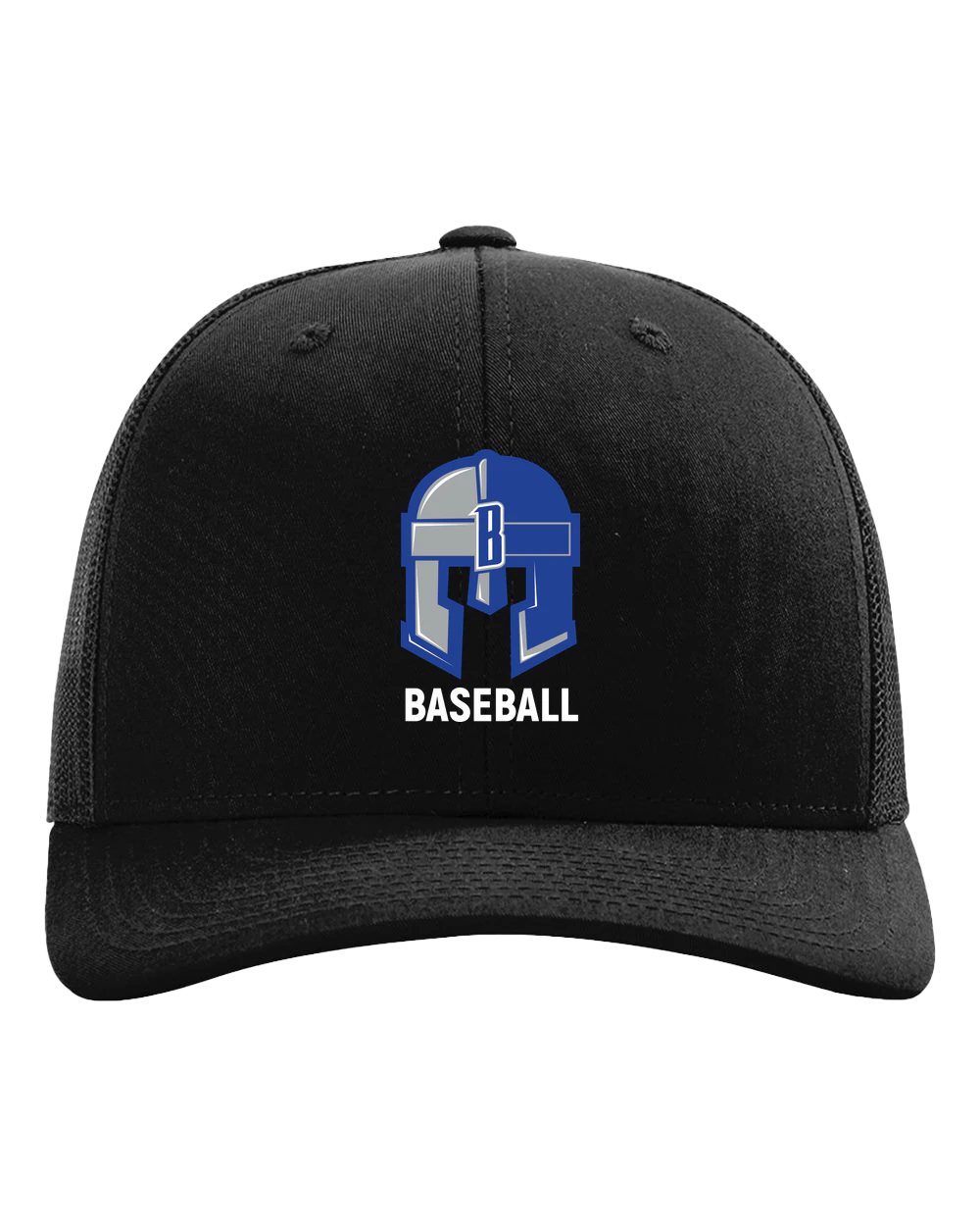 Brainerd Baseball - Black Hat - Full Front