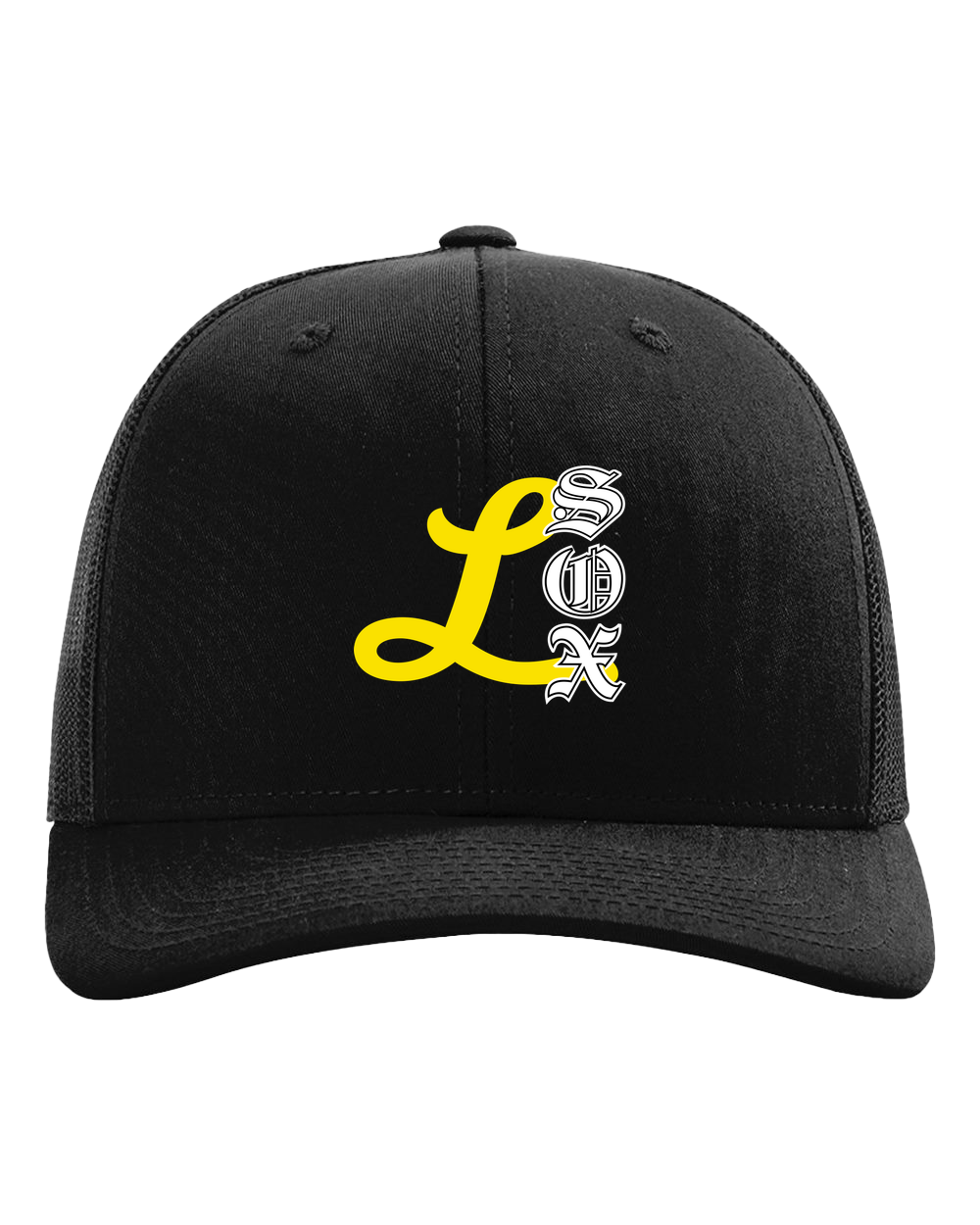 Lamberton LongSox Baseball - Black Hat - Full Front