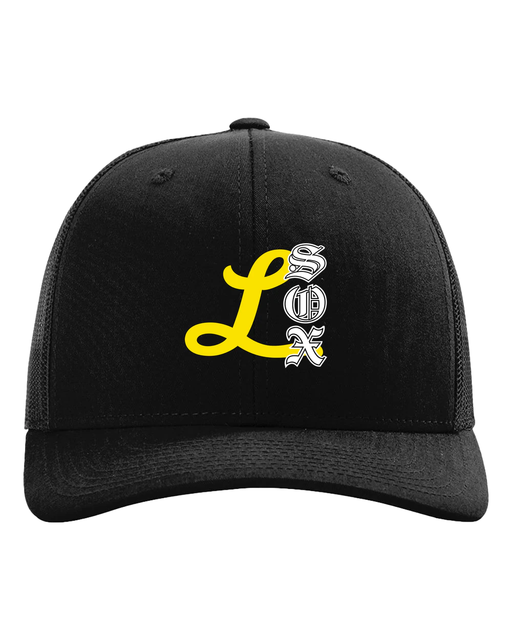 Lamberton LongSox Baseball - Black Hat - Full Front