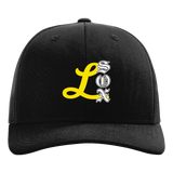 Lamberton LongSox Baseball - Black Hat - Full Front