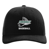 Faribault Baseball - Black Hat - Full Front