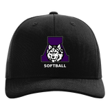 Albany Softball - Black Hat - Full Front