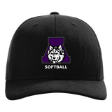 Albany Softball - Black Hat - Full Front