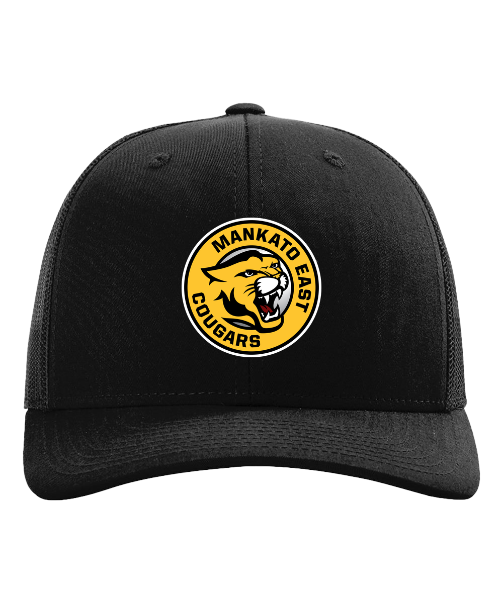Mankato East Spring - Black Hat - Full Front