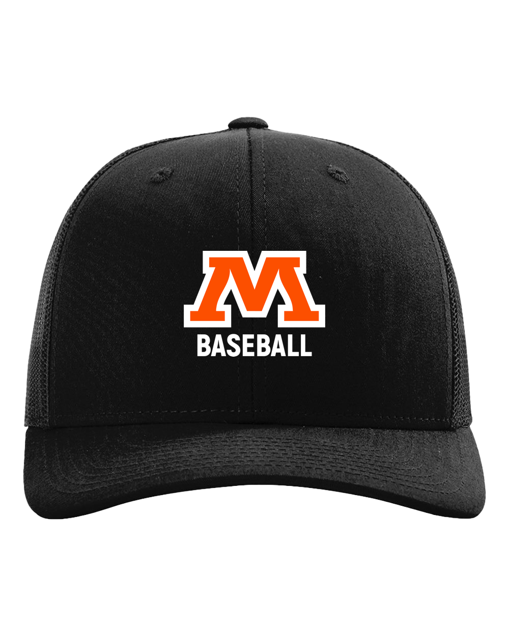 Moorhead Baseball - Black Hat - Full Front