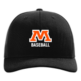Moorhead Baseball - Black Hat - Full Front