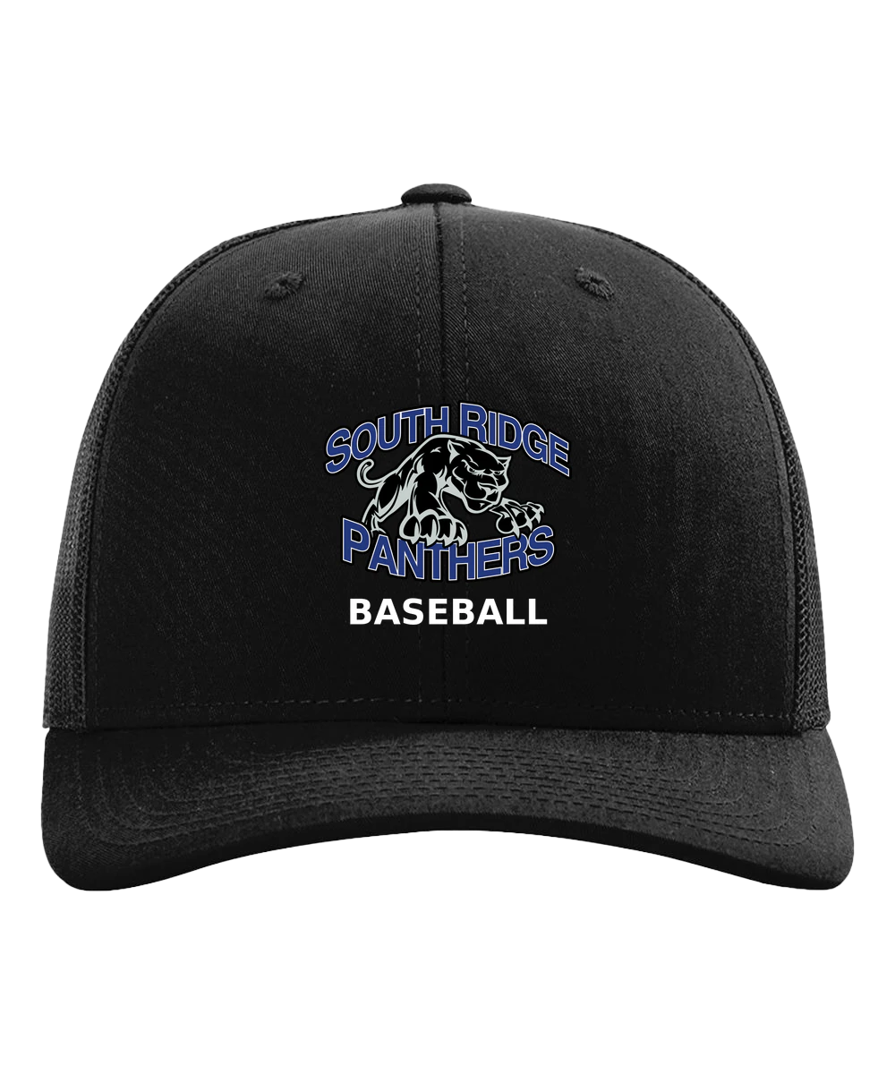 South Ridge Baseball - Black Hat - Full Front