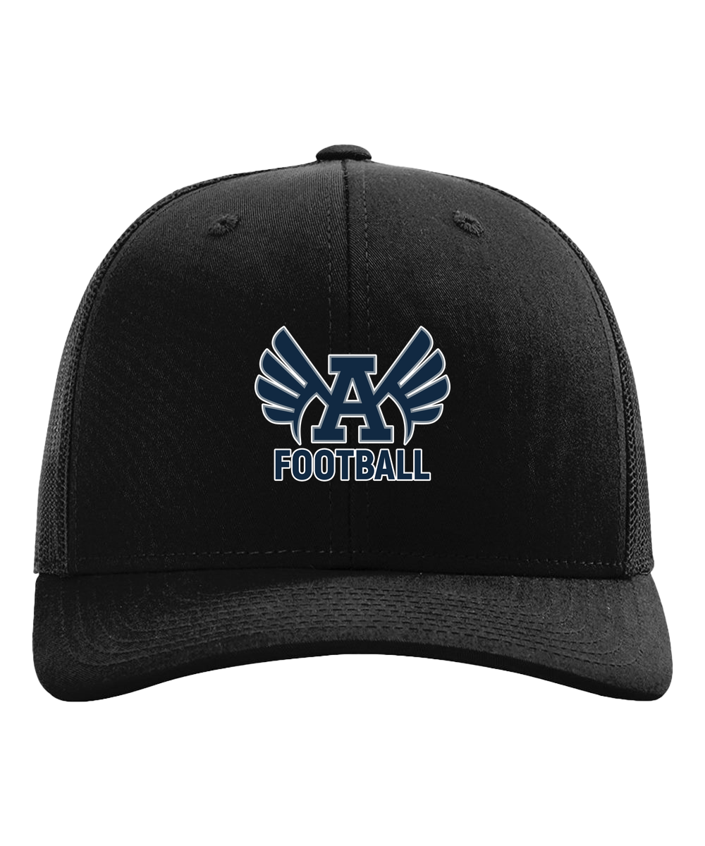 Abingdon Football - Black Hat - Full Front