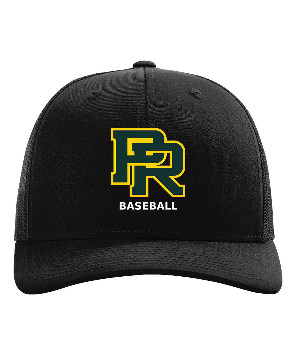 Proctor Baseball - Black Hat - Full Front