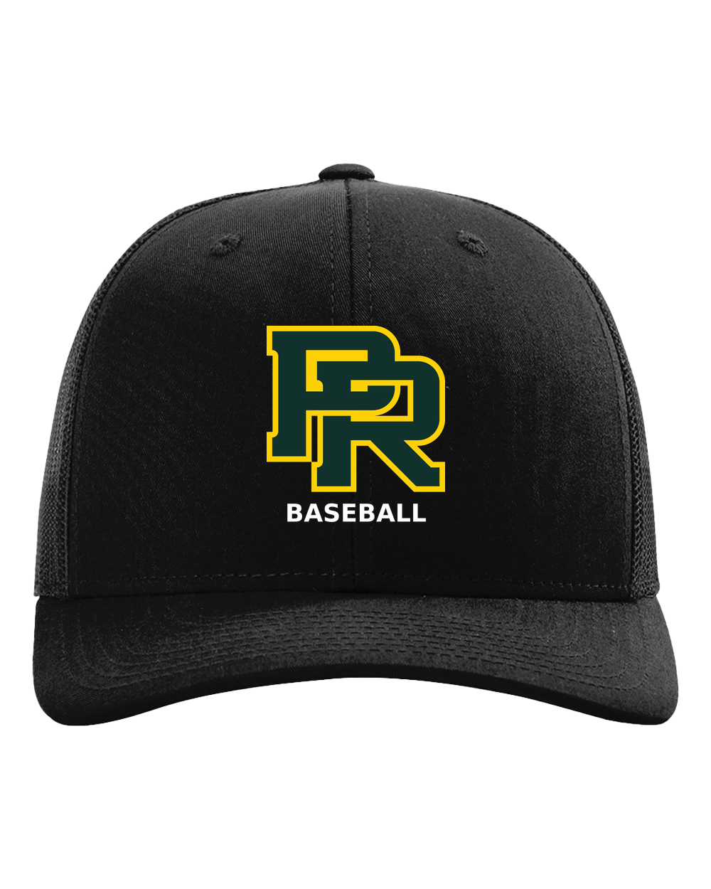 Proctor Baseball - Black Hat - Full Front