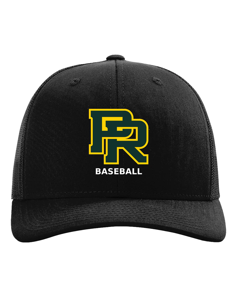 Proctor Baseball - Black Hat - Full Front
