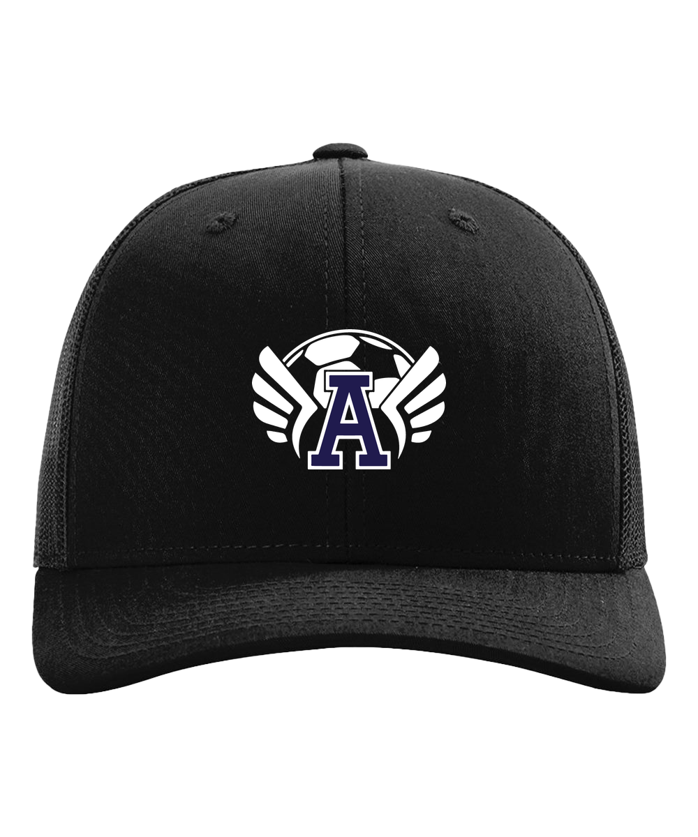 Abingdon Soccer - Black Hat - Full Front