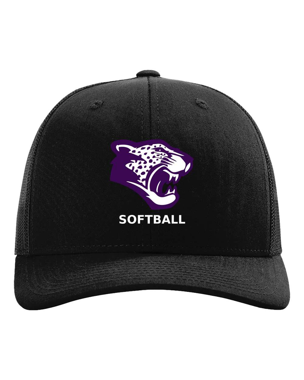 Truman Softball - Black Hat - Full Front