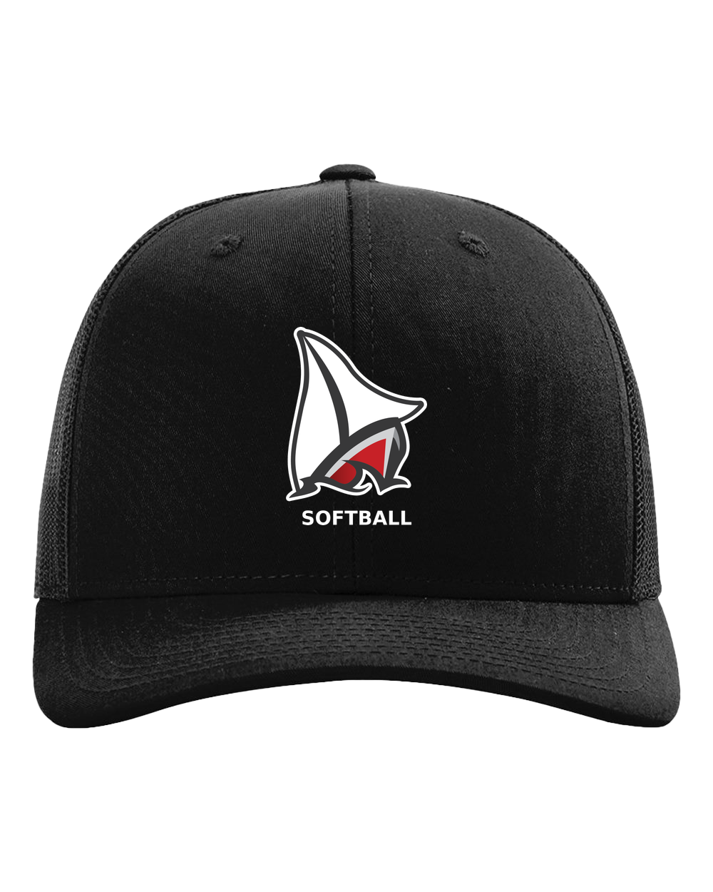 Detroit Lakes Softball - Black Hat - Full Front