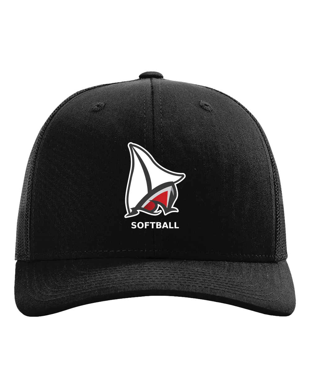 Detroit Lakes Softball - Black Hat - Full Front