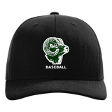 Roseau Baseball - Black Hat - Full Front