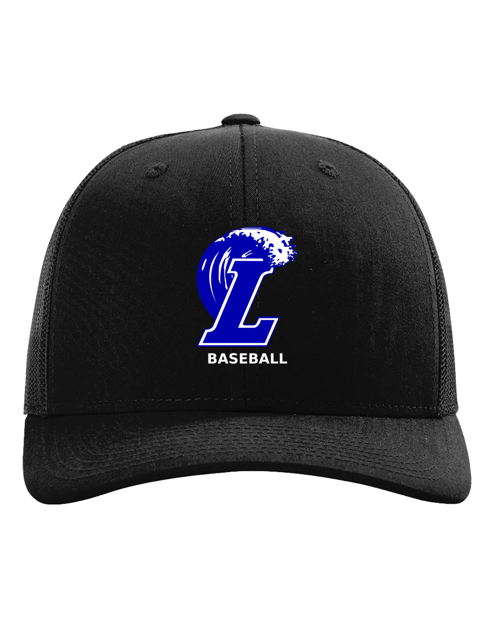 Lakeview Baseball - Black Hat - Full Front