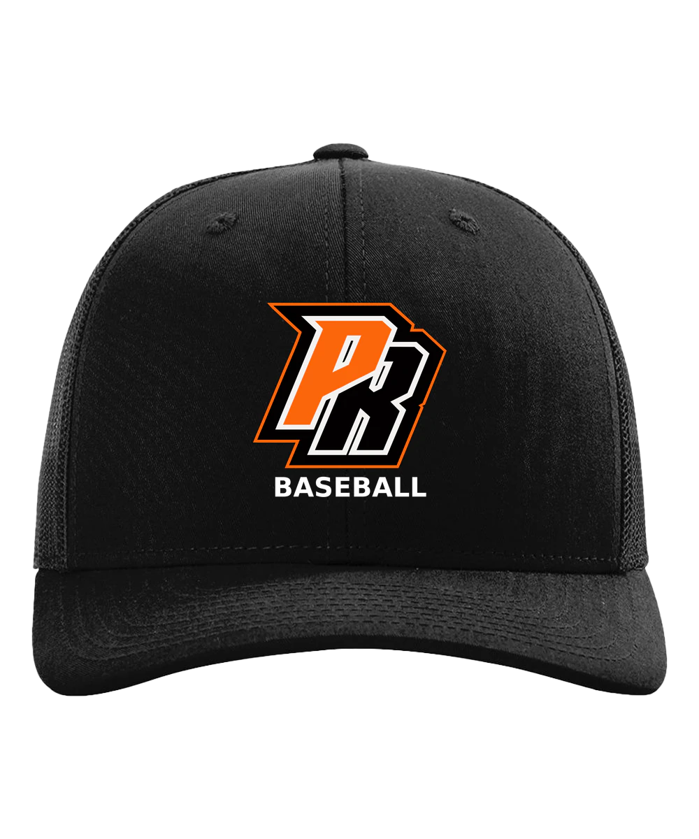 Park Rapids Baseball - Black Hat - Full Front