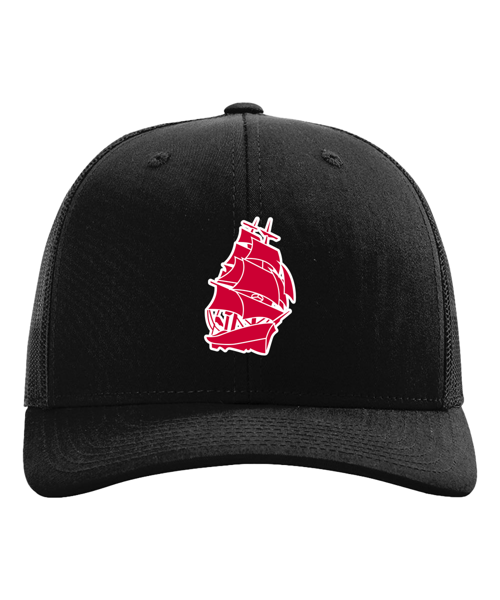 Amboy Softball - Black Hat - Full Front