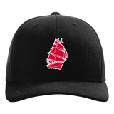 Amboy Softball - Black Hat - Full Front
